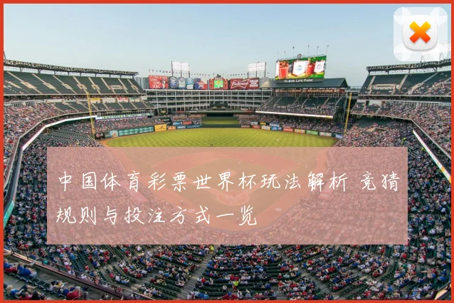 中国体育彩票世界杯玩法解析 竞猜规则与投注方式一览